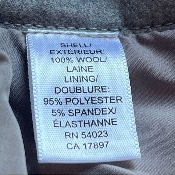 Banana Republic Women's Dress Pants Gray with fine white stripe Size 10 - Picture 4 of 9